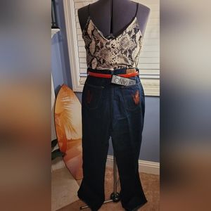 Vintage 70's new with original Davisons tag Gitano jeans size 14 (juniors).